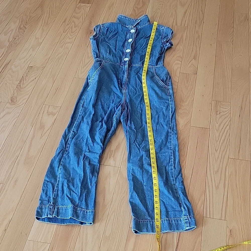 Free People Unchained Melody denim jumpsu…